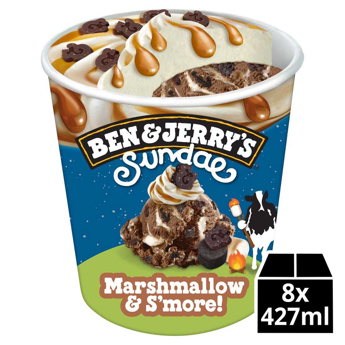 Ben & Jerry’s Sundae Marshmallow & S’more 427ml